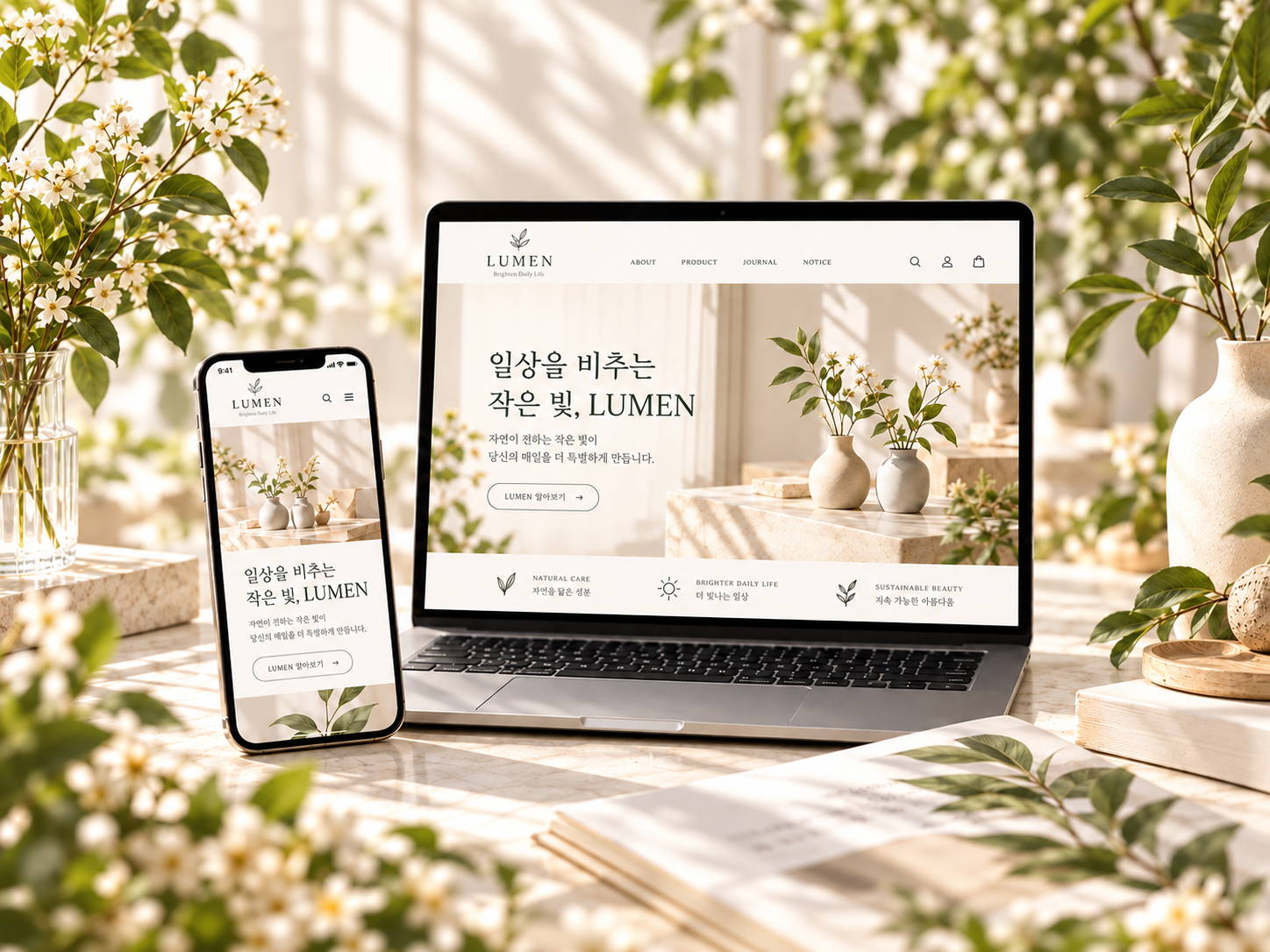 LUMEN 홈페이지 대표 이미지